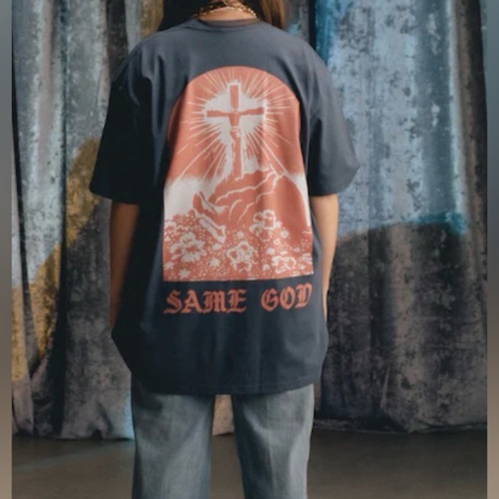 ELEVATION WORSHIP Women’s Casual Oversized Graphic Drop Shoulder Tee